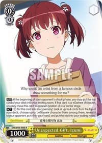 Unexpected Gift, Izumi - Saekano: How to Raise a Boring Girlfriend - Weiss Schwarz card