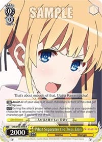 What Separates the Two, Eriri - Saekano: How to Raise a Boring Girlfriend - Weiss Schwarz card