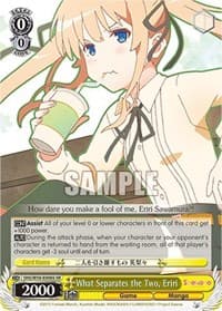 What Separates the Two, Eriri (SR) - Saekano: How to Raise a Boring Girlfriend - Weiss Schwarz card