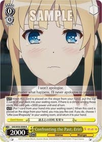 Confronting the Past, Eriri - Saekano: How to Raise a Boring Girlfriend - Weiss Schwarz card