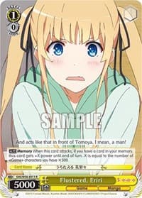 Flustered, Eriri - Saekano: How to Raise a Boring Girlfriend - Weiss Schwarz card