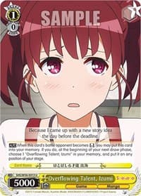 Overflowing Talent, Izumi - Saekano: How to Raise a Boring Girlfriend - Weiss Schwarz card