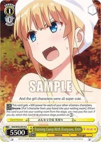 Training Camp With Everyone, Eriri - Saekano: How to Raise a Boring Girlfriend - Weiss Schwarz card
