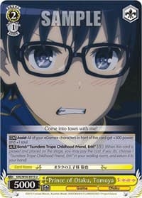 Prince of Otaku, Tomoya - Saekano: How to Raise a Boring Girlfriend - Weiss Schwarz card