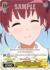 Who She Admired, Izumi - Saekano: How to Raise a Boring Girlfriend - Weiss Schwarz card
