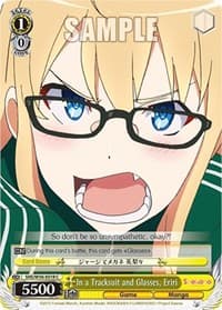 In a Tracksuit and Glasses, Eriri - Saekano: How to Raise a Boring Girlfriend - Weiss Schwarz card
