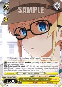 Event Disguise, Eriri - Saekano: How to Raise a Boring Girlfriend - Weiss Schwarz card