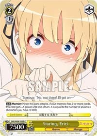 Staring, Eriri - Saekano: How to Raise a Boring Girlfriend - Weiss Schwarz card