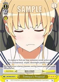Tomoya's Proposal (24) - Saekano: How to Raise a Boring Girlfriend - Weiss Schwarz card