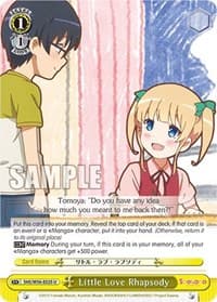 Little Love Rhapsody - Saekano: How to Raise a Boring Girlfriend - Weiss Schwarz card