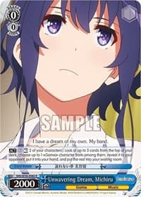 Unwavering Dream, Michiru - Saekano: How to Raise a Boring Girlfriend - Weiss Schwarz card