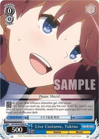 Live Costume, Tokino - Saekano: How to Raise a Boring Girlfriend - Weiss Schwarz card