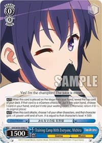 Training Camp With Everyone, Michiru - Saekano: How to Raise a Boring Girlfriend - Weiss Schwarz card