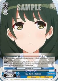icy tail, Ranko - Saekano: How to Raise a Boring Girlfriend - Weiss Schwarz card
