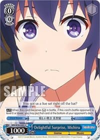 Delightful Surprise, Michiru - Saekano: How to Raise a Boring Girlfriend - Weiss Schwarz card