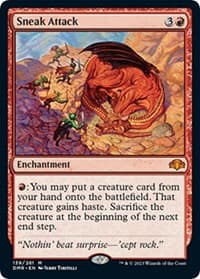Sneak Attack - Dominaria Remastered - Magic: The Gathering card