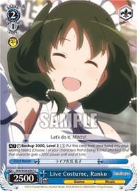 Live Costume, Ranko - Saekano: How to Raise a Boring Girlfriend - Weiss Schwarz card