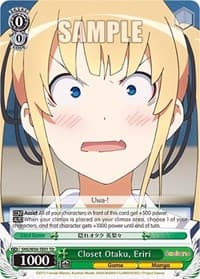 Closet Otaku, Eriri - Saekano: How to Raise a Boring Girlfriend - Weiss Schwarz card