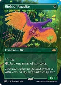 Birds of Paradise (Borderless) - Dominaria Remastered - Magic: The Gathering card