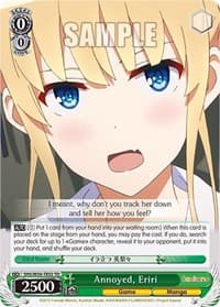 Annoyed, Eriri - Saekano: How to Raise a Boring Girlfriend - Weiss Schwarz card