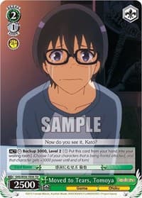 Moved to Tears, Tomoya - Saekano: How to Raise a Boring Girlfriend - Weiss Schwarz card
