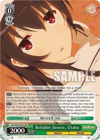 Reliable Senior, Utaha - Saekano: How to Raise a Boring Girlfriend - Weiss Schwarz card