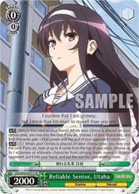 Reliable Senior, Utaha (SR) - Saekano: How to Raise a Boring Girlfriend - Weiss Schwarz card