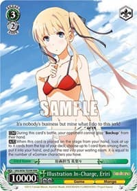 Illustration In-Charge, Eriri (RRR) - Saekano: How to Raise a Boring Girlfriend - Weiss Schwarz card