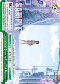 Face to Face With Destiny - Saekano: How to Raise a Boring Girlfriend - Weiss Schwarz card