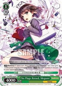 No Flags Raised, Megumi - Saekano: How to Raise a Boring Girlfriend - Weiss Schwarz card