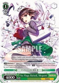 No Flags Raised, Megumi (SR) - Saekano: How to Raise a Boring Girlfriend - Weiss Schwarz card