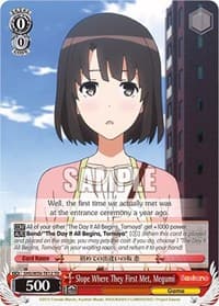 Slope Where They First Met, Megumi - Saekano: How to Raise a Boring Girlfriend - Weiss Schwarz card