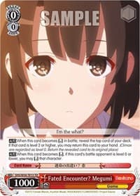 Fated Encounter? Megumi - Saekano: How to Raise a Boring Girlfriend - Weiss Schwarz card