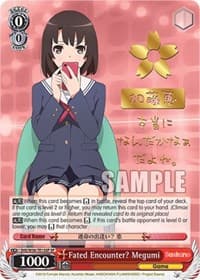 Fated Encounter? Megumi (SP) - Saekano: How to Raise a Boring Girlfriend - Weiss Schwarz card
