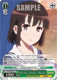 blessing software, Megumi - Saekano: How to Raise a Boring Girlfriend - Weiss Schwarz card