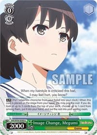 Image Change, Megumi - Saekano: How to Raise a Boring Girlfriend - Weiss Schwarz card