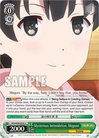 Mysterious Intimidation, Megumi - Saekano: How to Raise a Boring Girlfriend - Weiss Schwarz card
