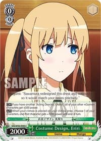 Costume Design, Eriri - Saekano: How to Raise a Boring Girlfriend - Weiss Schwarz card