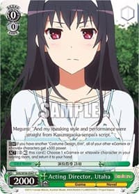 Acting Director, Utaha - Saekano: How to Raise a Boring Girlfriend - Weiss Schwarz card