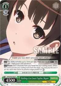 Watching a Live Concert Together, Megumi - Saekano: How to Raise a Boring Girlfriend - Weiss Schwarz card
