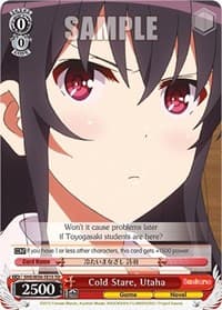 Cold Stare, Utaha - Saekano: How to Raise a Boring Girlfriend - Weiss Schwarz card