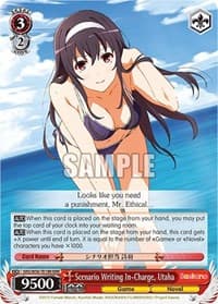 Scenario Writing In-Charge, Utaha (RRR) - Saekano: How to Raise a Boring Girlfriend - Weiss Schwarz card