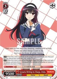 Scenario Writing In-Charge, Utaha (SR) - Saekano: How to Raise a Boring Girlfriend - Weiss Schwarz card