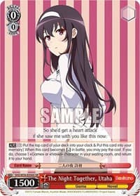 The Night Together, Utaha (SR) - Saekano: How to Raise a Boring Girlfriend - Weiss Schwarz card