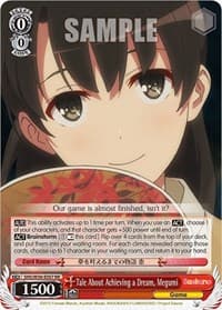 Tale About Achieving a Dream, Megumi - Saekano: How to Raise a Boring Girlfriend - Weiss Schwarz card