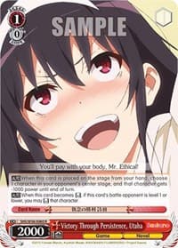 Victory Through Persistence, Utaha - Saekano: How to Raise a Boring Girlfriend - Weiss Schwarz card