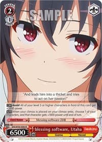 blessing software, Utaha - Saekano: How to Raise a Boring Girlfriend - Weiss Schwarz card
