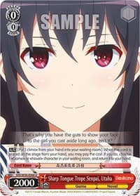 Sharp Tongue Trope Senpai, Utaha - Saekano: How to Raise a Boring Girlfriend - Weiss Schwarz card