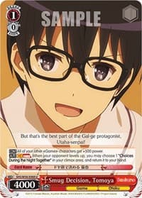 Smug Decision, Tomoya - Saekano: How to Raise a Boring Girlfriend - Weiss Schwarz card