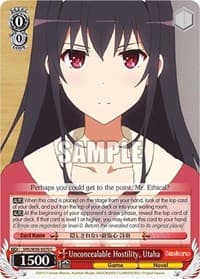Unconcealable Hostility, Utaha - Saekano: How to Raise a Boring Girlfriend - Weiss Schwarz card